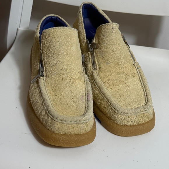 Burberry Tan Loafers with Zipper Accent - Picture 14 of 15